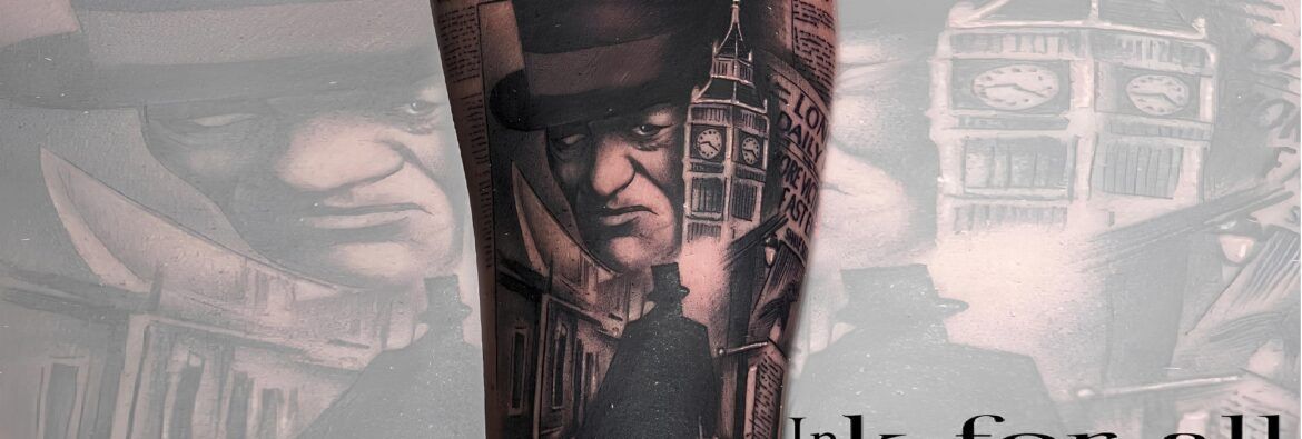 Tatuaje realista de Jack el destripador realizado por Aitor Murga en Ink for All Tattoo