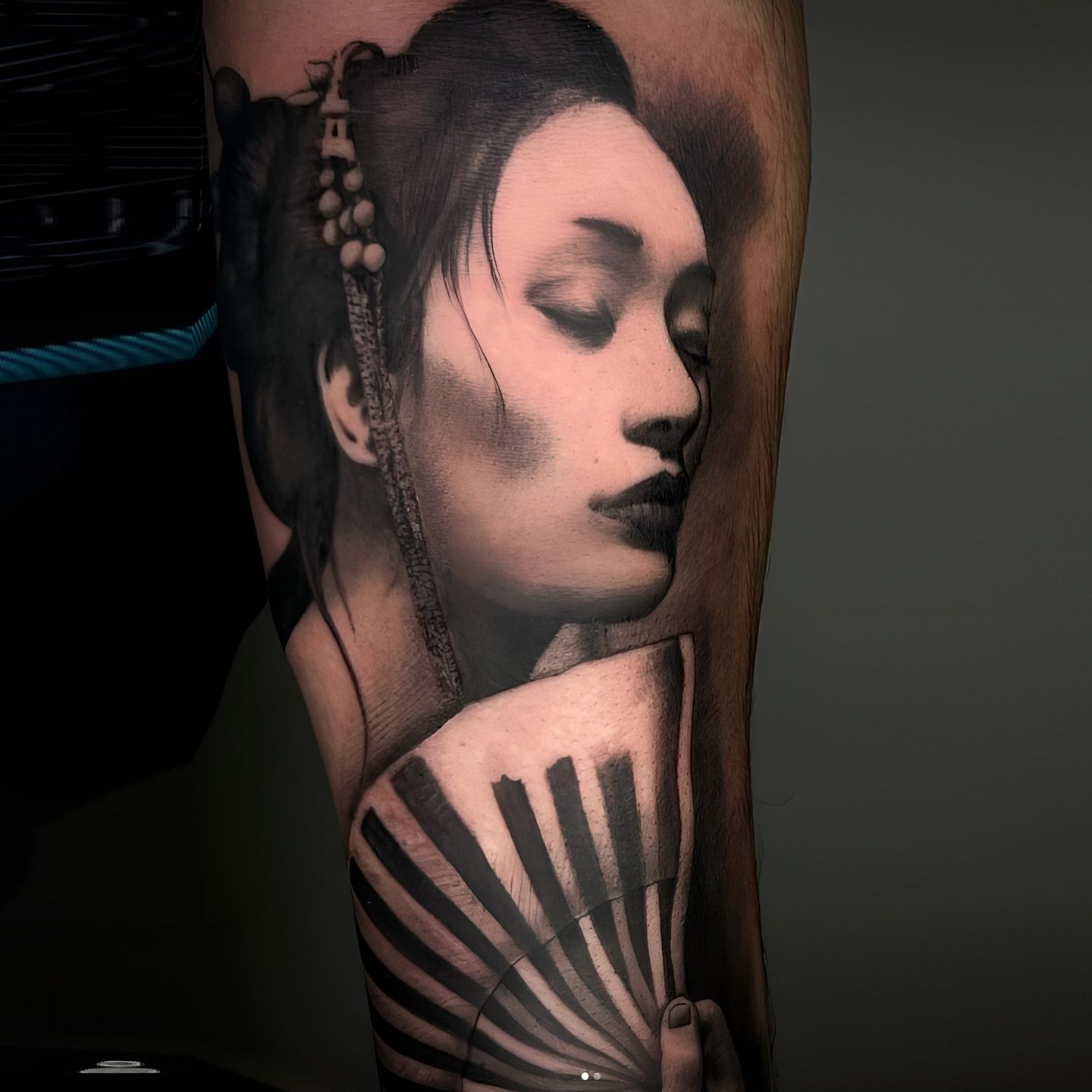Tatuaje de geisa realizado por Aitor Murga en Ink for All Tattoo